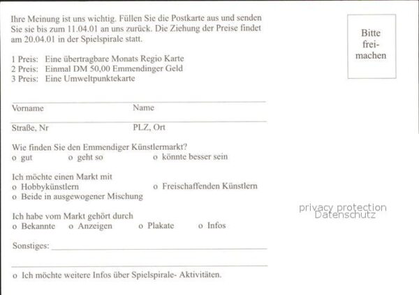 Emmendingen Plakat Emmendinger Künstler Markt am Ma – Bild 2
