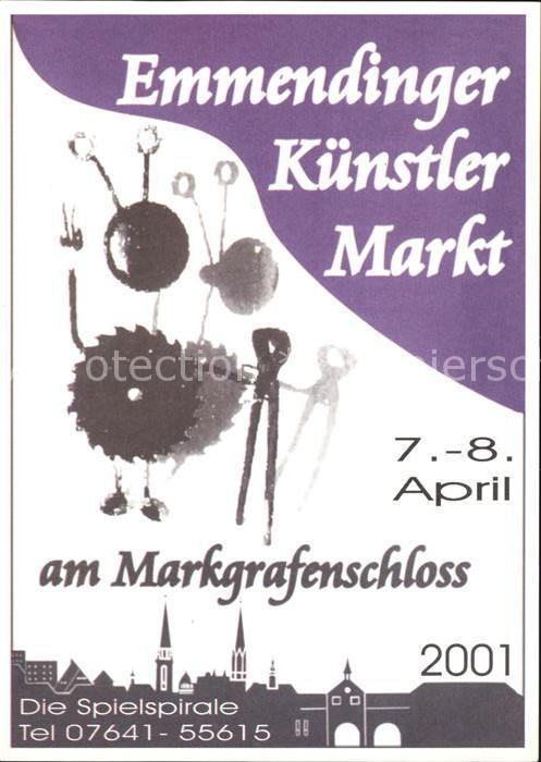 Emmendingen Plakat Emmendinger Künstler Markt am Ma