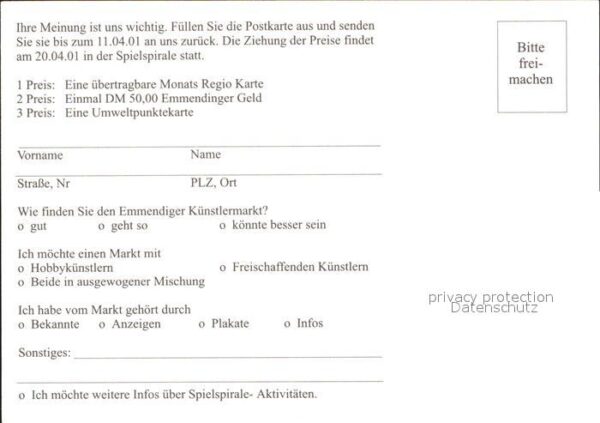 Emmendingen Plakat Emmendinger Künstler Markt am Ma – Bild 2