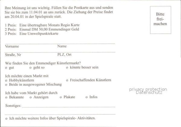 Emmendingen Plakat Emmendinger Künstler Markt am Ma – Bild 2