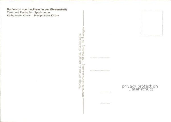 Gundelfingen Breisgau Panorama Turn und Festhalle Sportstadio – Bild 2