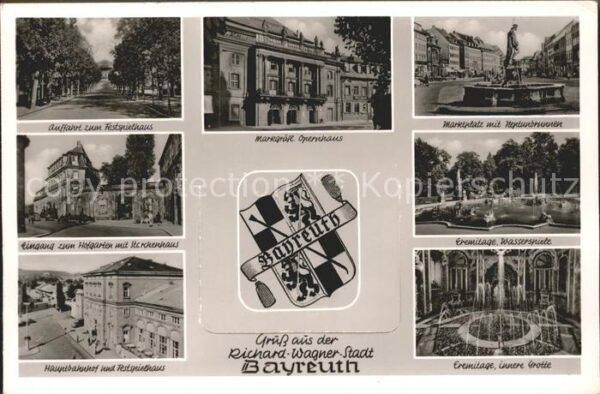Bayreuth Festspielhaus Opernhaus Marktplatz Hofg