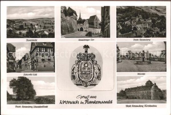 Kronach Oberfranken Panorama Bamberger Tor Veste Rosenberg