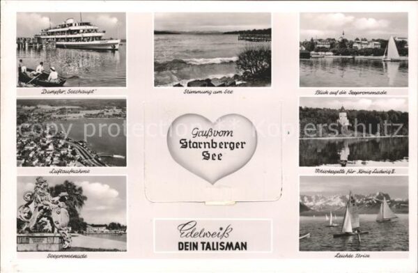 Starnbergersee Dampfer Seeshaupt Seepromenade Votivkap