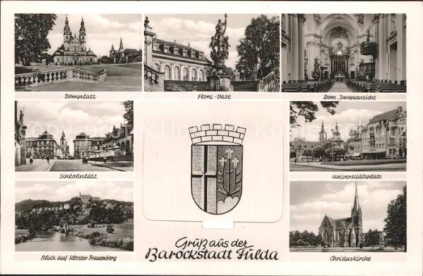Fulda Dom Innenansicht Flora Vase Schlossplat