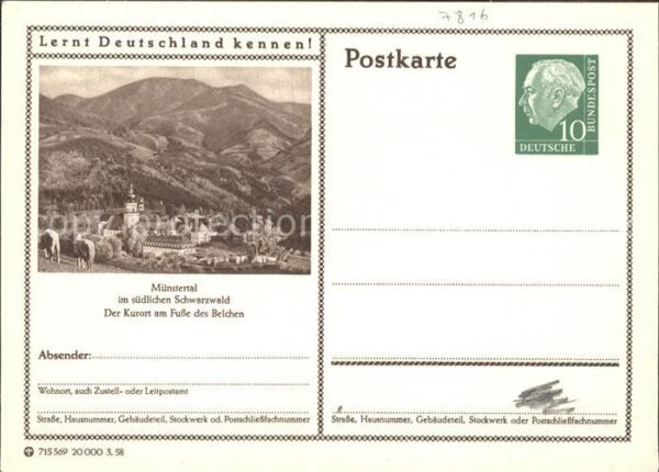 Muenstertal Schwarzwald Gesamtansicht