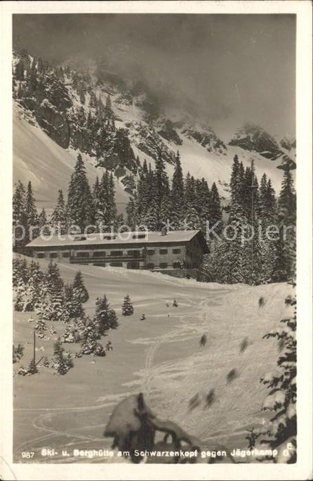 Schwarzenkopf Ski und Berghütte mit Jägerkamp