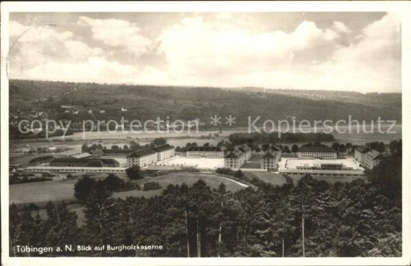 Tuebingen am Neckar mit Burgholzkaserne