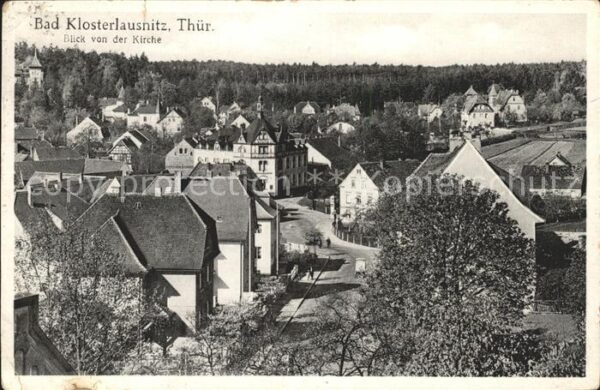Bad Klosterlausnitz Blick von der Kirche