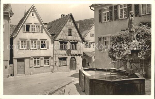 Marbach Neckar Schillers Geburtshaus mit Wilder Mann B