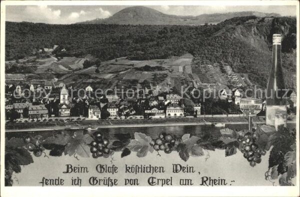 Erpel Rhein Ortsansicht
