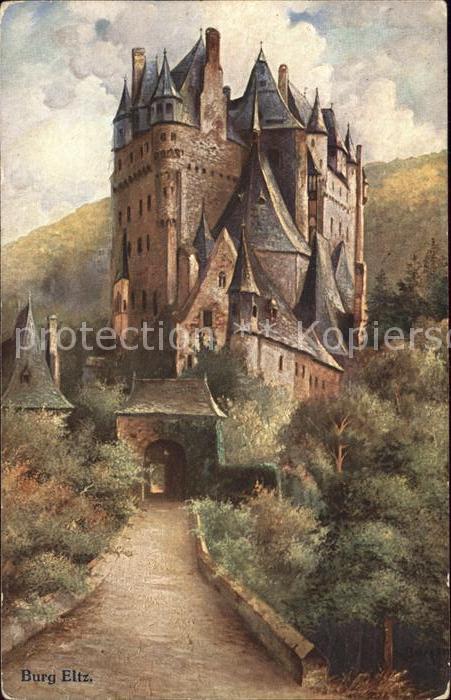 Burg Eltz Künstlerkarte