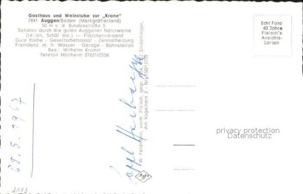 Auggen Gasthaus Weinstube zur Krone – Bild 2