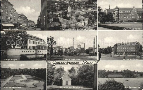 Buer Gelsenkirchen Horster Str Rathaus Marienhospital Schl