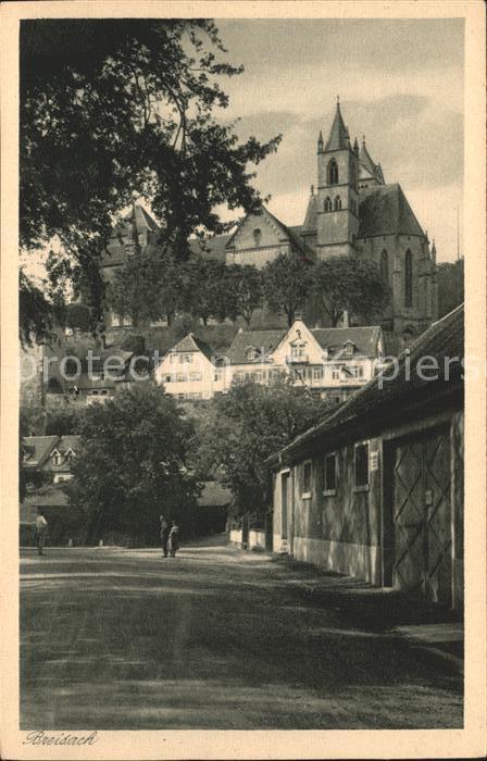 Breisach Rhein Teilansicht mit Münster