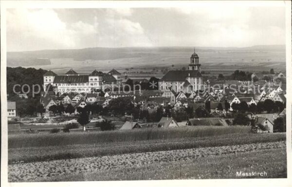 Messkirch Ortsansicht mit Kirche