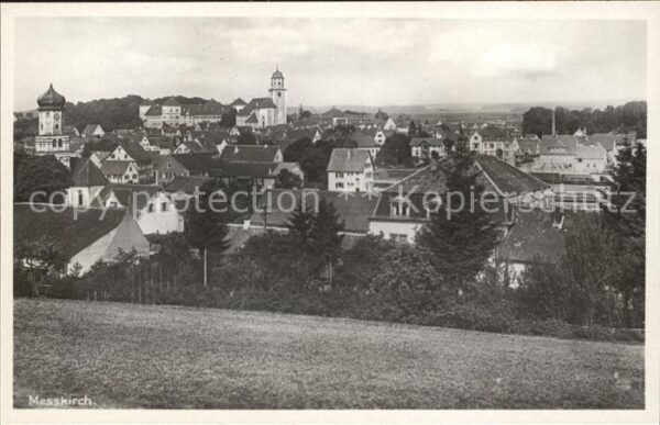 Messkirch Ortsansicht mit Kirche