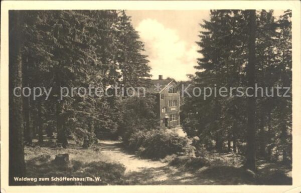 Manebach Waldweg zum Schöffenhaus