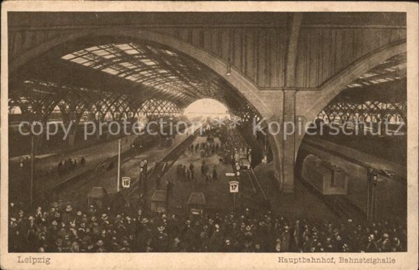 Leipzig Hauptbahnhof Bahnsteighalle