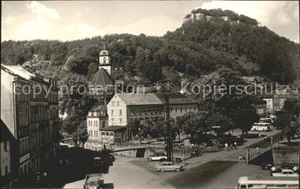 Koenigstein Saechsische Schweiz Stadt und Festung