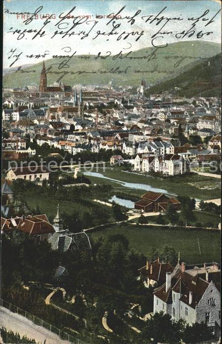 Freiburg Breisgau Teilansicht mit Münster
