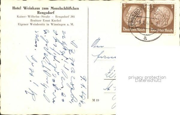Rengsdorf Hotel Pension Moselschlösschen – Bild 2