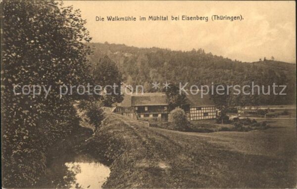 Eisenberg Thueringen Walkmühle im Mühltal