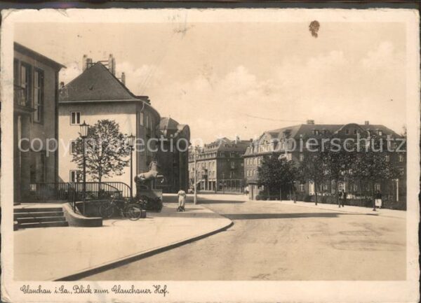 Glauchau Blick zum Glauchauer Hof