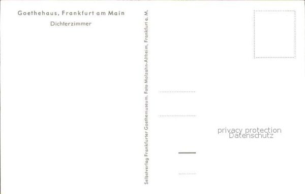 Goethe Johann Wolfgang von Goethehaus Frankfurt am Main Dichterzim – Bild 2
