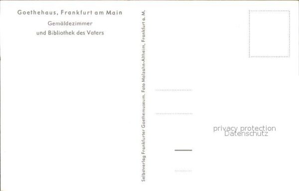 Goethe Johann Wolfgang von Goethehaus Frankfurt am Main Gemäldezim – Bild 2