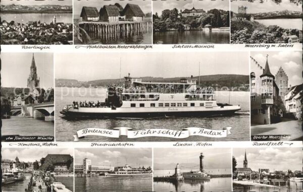 Faehre Ferry Bac Traghetto-- Fährschiff Bodau Schloss Mainau Radolfz