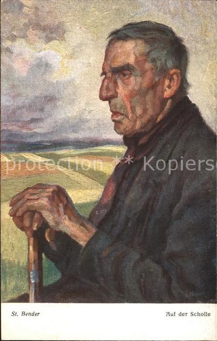 Kuenstlerkarte St. Bender Auf der Scholle