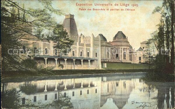 Exposition Universelle Liege 1905 Palais des Beaux-Arts Pavillon de l'Afr