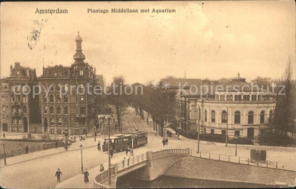 Strassenbahn Amsterdam Plantage Middellaan Aquarium