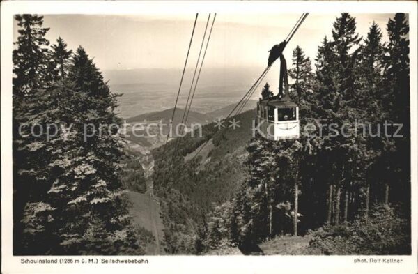 Foto Kellner Rolf Nr. 6714 Schauinsland Seilbahn