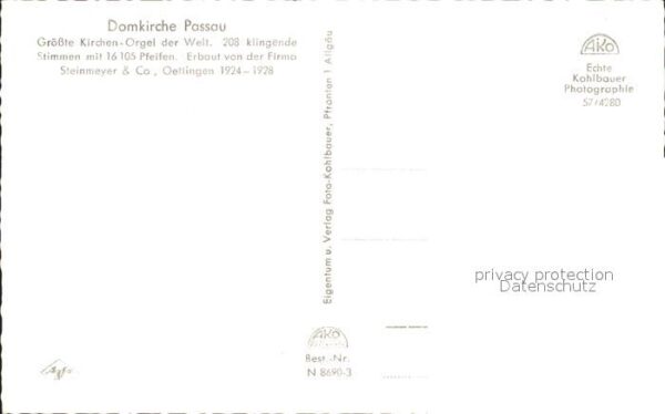 Kirchenorgel Domkirche Passau – Bild 2