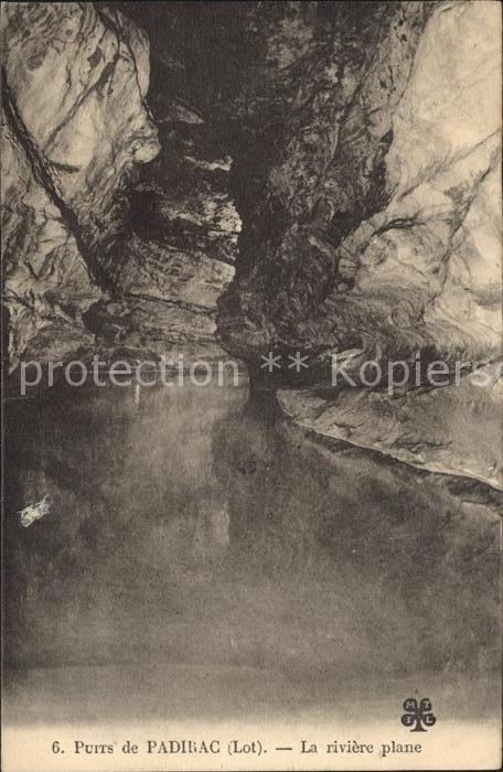 Hoehlen Caves Grottes Puits de Padirac Riviere plane