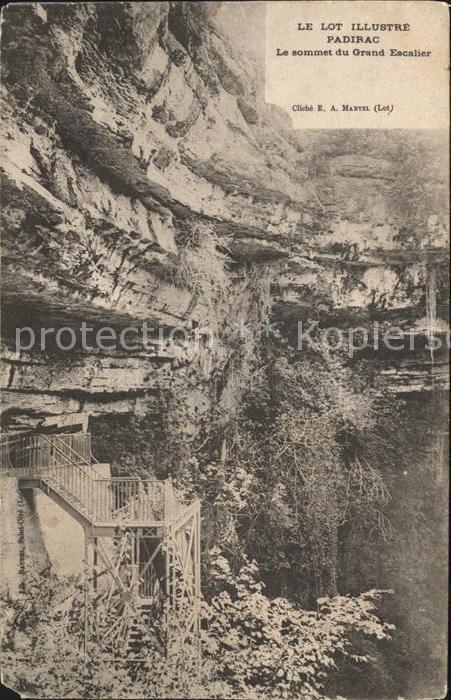 Hoehlen Caves Grottes Padirac Sommet Grand Escalier