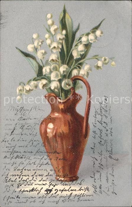 Maigloeckchen Vase Litho