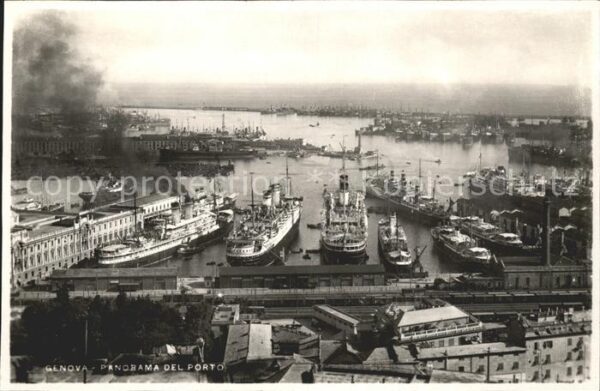 Dampfer Oceanliner Genova Porto Hafen