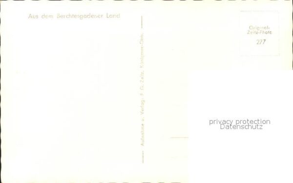 Foto Zeitz F.G. Nr. 277 Königssee – Bild 2