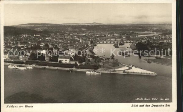 Foto Kratz Nr. 483 Koblenz Das Deutsche Eck