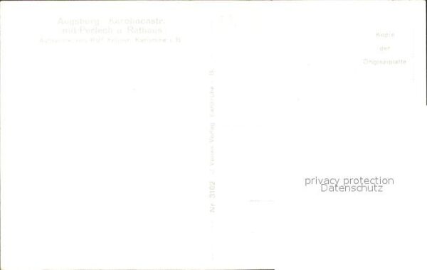 Foto Kellner Rolf Nr. 3102 Augsburg Perlach Rathaus Karolinen – Bild 2
