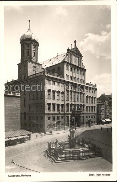 Foto Kellner Rolf Nr. 3103 Augsburg Rathaus
