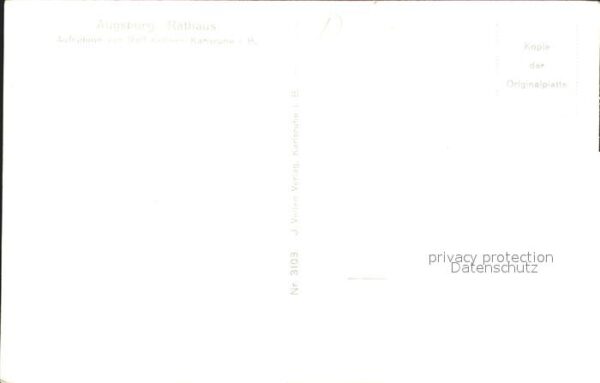 Foto Kellner Rolf Nr. 3103 Augsburg Rathaus – Bild 2
