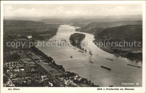 Foto Kratz Nr. 83 Am Rhein Rheintal