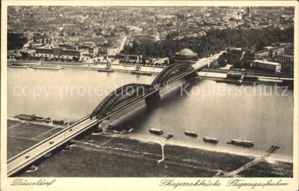 Bruecken Bauwerke Skagerrakbrücke Fliegeraufnahme Düsseld