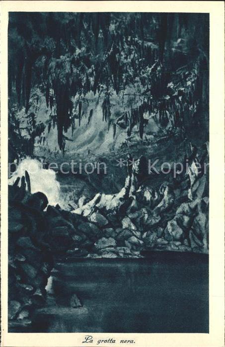Hoehlen Caves Grottes La grotta nera Postumia