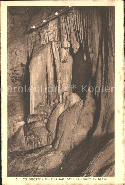 Hoehlen Caves Grottes Betharram Fenetre du Sphinx
