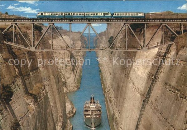 Schiffe Ships Navires Griechenland Der Kanal Korinth